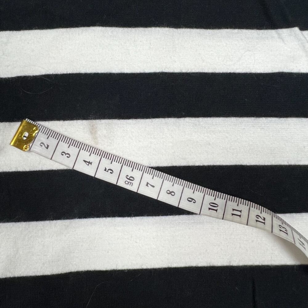 Club‎ Monaco Polo Shirt Black White Striped Short Sleeve Collared Cotton Men's S - Picture 6 of 9